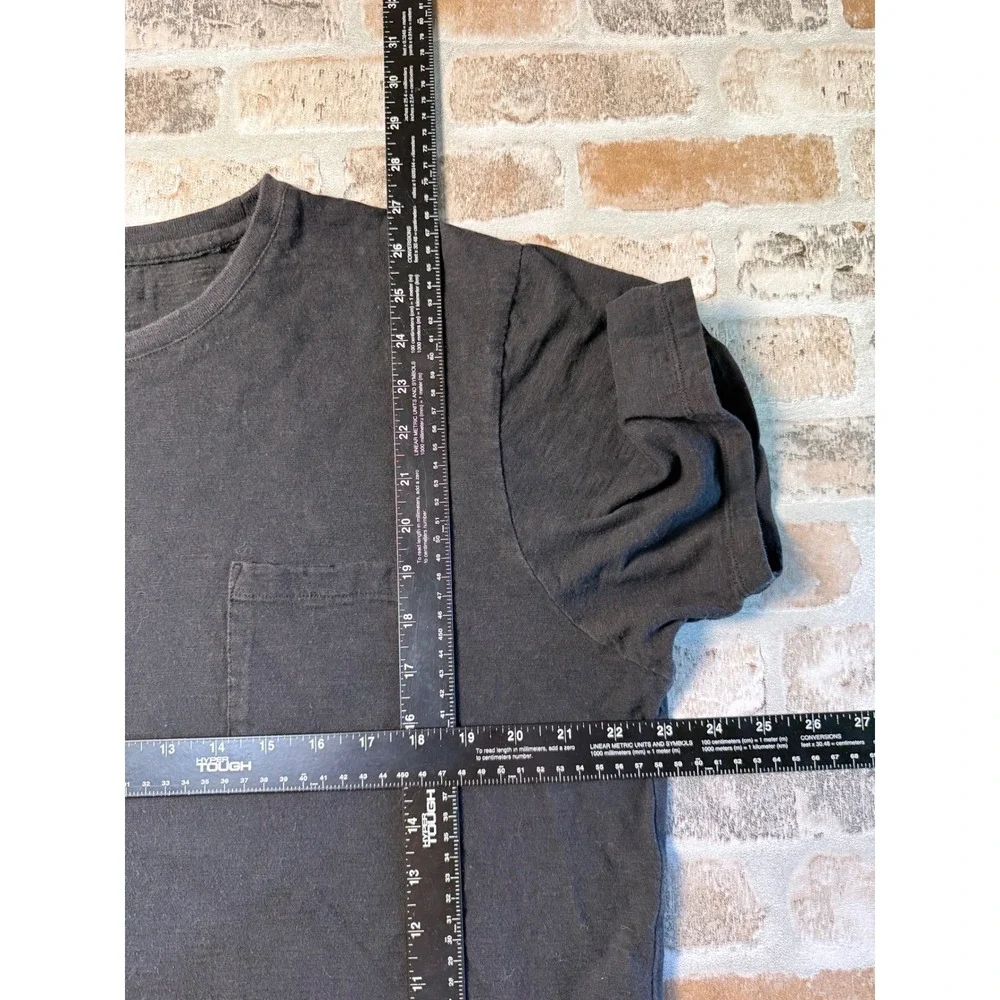 Banana Republic Mens XL Black Short Sleeve Pocket T-Shirt 100% Cotton Crewneck